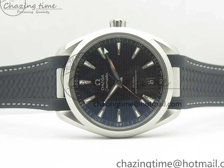 0312 Aqua Terra 150M Master Chronometers VSF 1:1 Best Edition Black Dial SS Hand on Black Rubber Strap A8900 Super Clone Unisex 8005